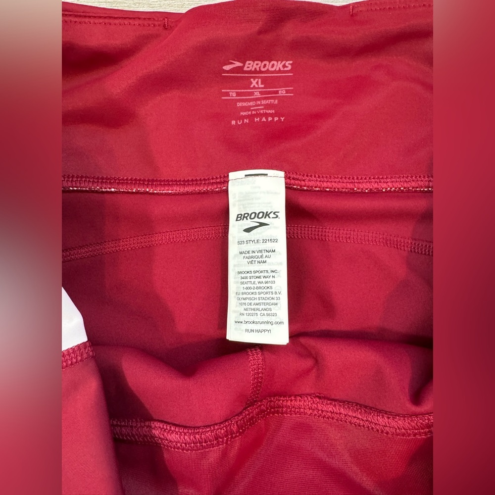 Brooks Womens XL Method 3/4 Running Tights High-Rise Performance Athletic Capri - Picture 7 of 11